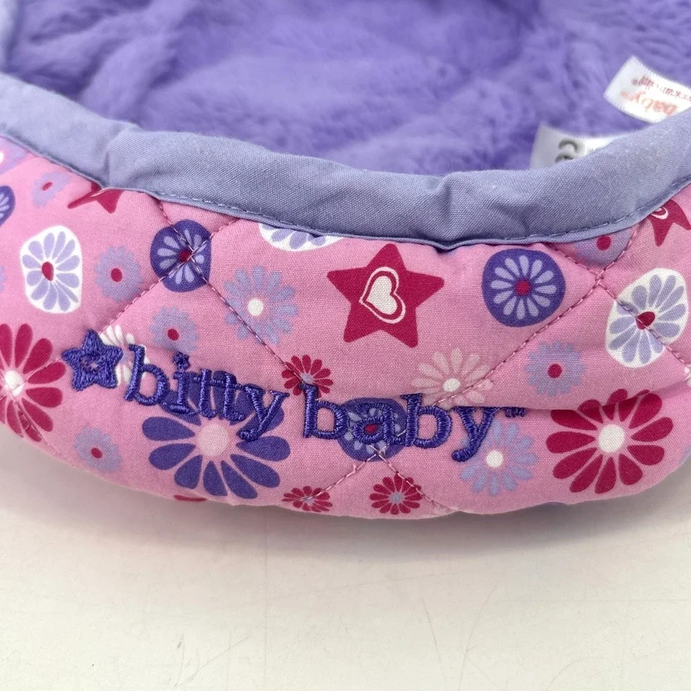 American Girl Bitty Baby Quilted Doll Carrier – Pink Purple Floral -Nice!